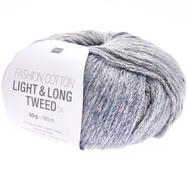 Rico Fashion Cotton Light & Long Tweed - Farbe 018 Indigo